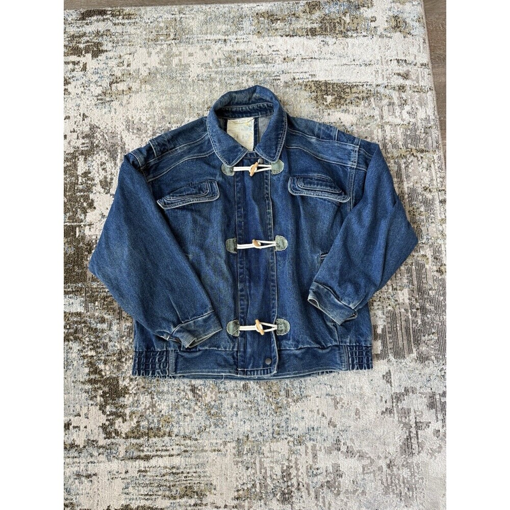 Vintage Gitano Denim Blue Jean Jacket womens large EUC no Stains Or Rips